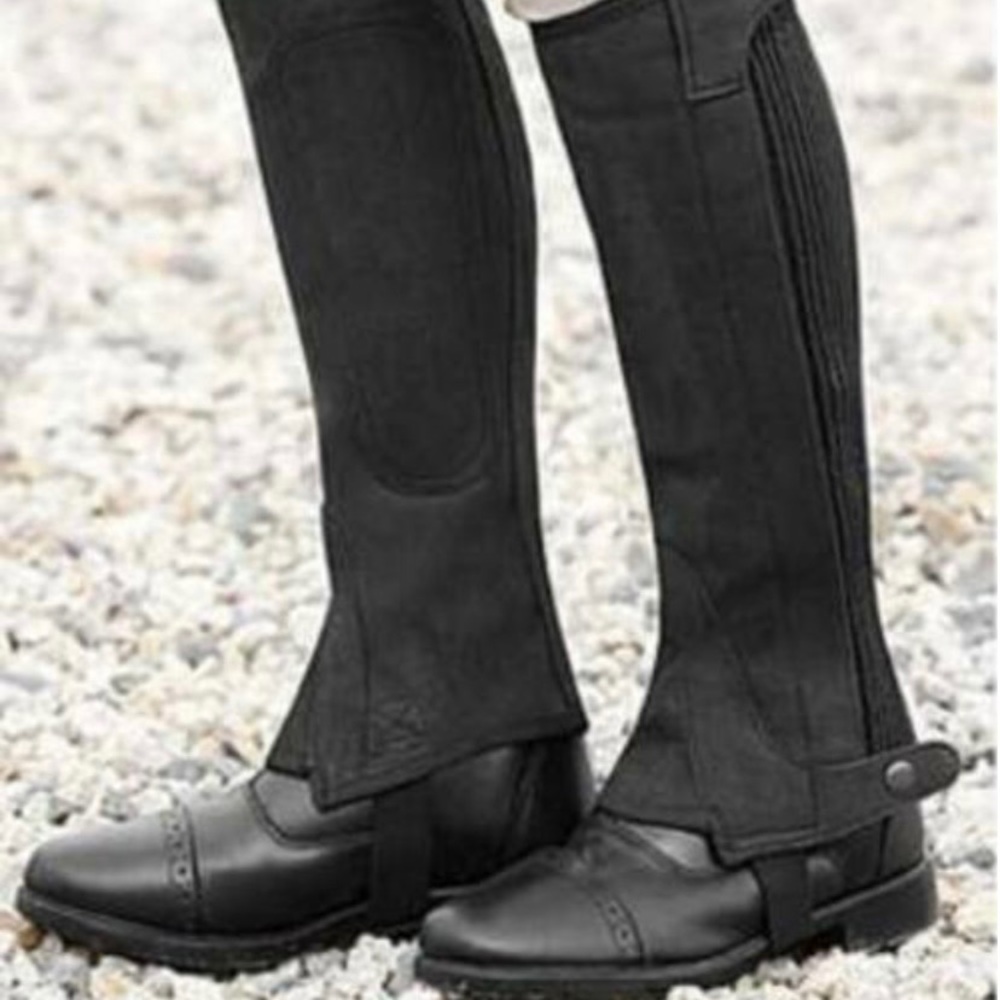 Leather half chaps horsebackriding M